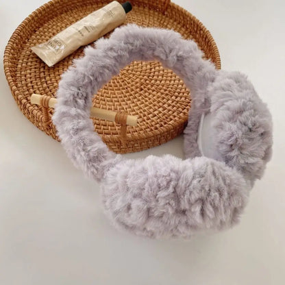 Plush Ear Warmer - Foldable Earflap Earmuffs For Winter Ear Protection Gear - ZOOMNSTORE