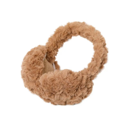 Plush Ear Warmer - Foldable Earflap Earmuffs For Winter Ear Protection Gear - ZOOMNSTORE