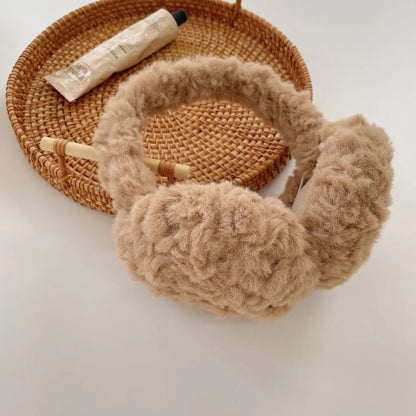 Plush Ear Warmer - Foldable Earflap Earmuffs For Winter Ear Protection Gear - ZOOMNSTORE