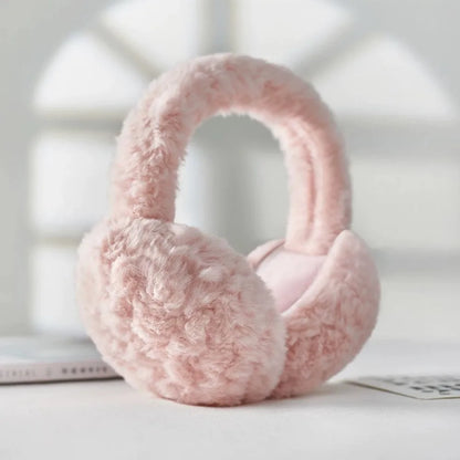 Plush Ear Warmer - Foldable Earflap Earmuffs For Winter Ear Protection Gear - ZOOMNSTORE