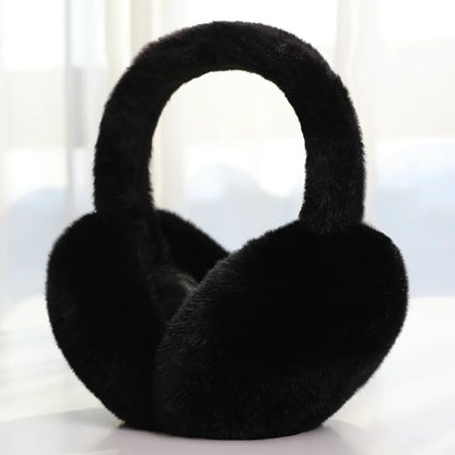 Plush Ear Warmer – Winter Earmuffs with Folding Earflap | Soft Cotton Outdoor Ear Cover - ZOOMNSTORE