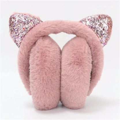 Plush Earmuffs - Cute Cat Ears Winter Ear Muffs With Soft Cashmere Earflaps - ZOOMNSTORE