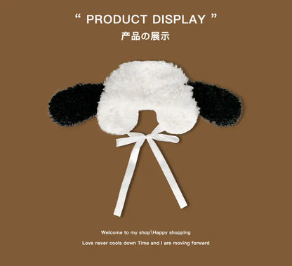 Plush Earmuffs - Cute Puppy Ears Winter Ear Warmers With Soft Antler Straps - ZOOMNSTORE
