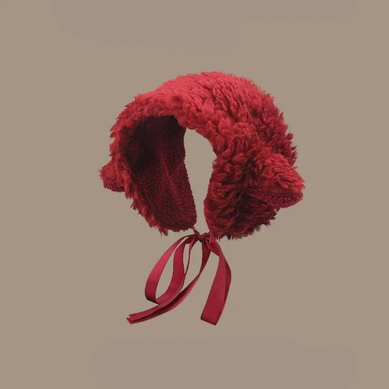 Plush Earmuffs - Cute Puppy Ears Winter Ear Warmers With Soft Antler Straps - ZOOMNSTORE