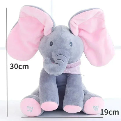Animated Plush Singing Elephant Toy - Cute Electric Stuffed Animal for Babies - ZOOMNSTORE