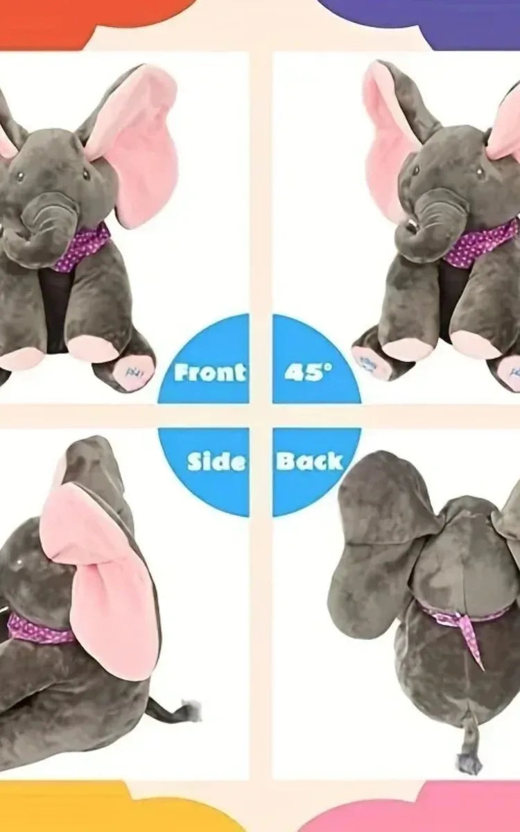 Animated Plush Singing Elephant Toy - Cute Electric Stuffed Animal for Babies - ZOOMNSTORE