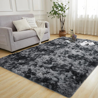Plush Living Room Rug - Ultra-Soft Fluffy Floor Mat | Custom Size Rectangle Carpet - ZOOMNSTORE