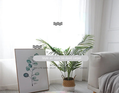 Plush Round Rug - Soft Fluffy White Carpet | Living Room & Bedroom Decor - ZOOMNSTORE