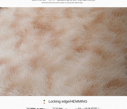 Plush Round Rug - Soft Fluffy White Carpet | Living Room & Bedroom Decor - ZOOMNSTORE