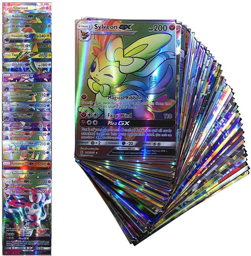 20Pcs English Pokemon Cards GX Tag Team Vmax EX Mega Shining Game Battle Carte Trading Collection Cards Toys Children Gifts - ZOOMNSTORE
