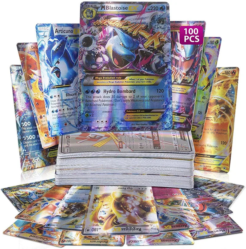 20Pcs English Pokemon Cards GX Tag Team Vmax EX Mega Shining Game Battle Carte Trading Collection Cards Toys Children Gifts - ZOOMNSTORE