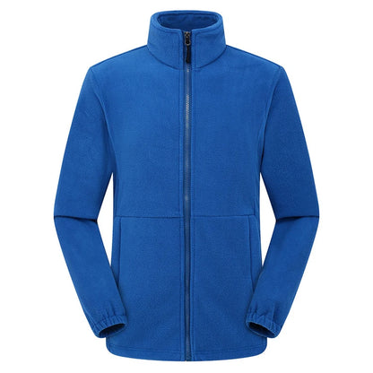 Lightweight Polar Fleece Jacket - Full Zip Outdoor Coat with Pockets - ZOOMNSTORE