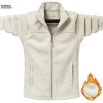 Plus Size 9XL Tactical Fleece Jacket - Windproof Camping Coat for Men  Women - ZOOMNSTORE