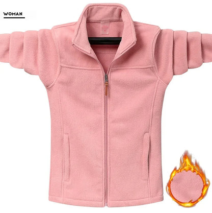 Plus Size 9XL Tactical Fleece Jacket - Windproof Camping Coat for Men  Women - ZOOMNSTORE