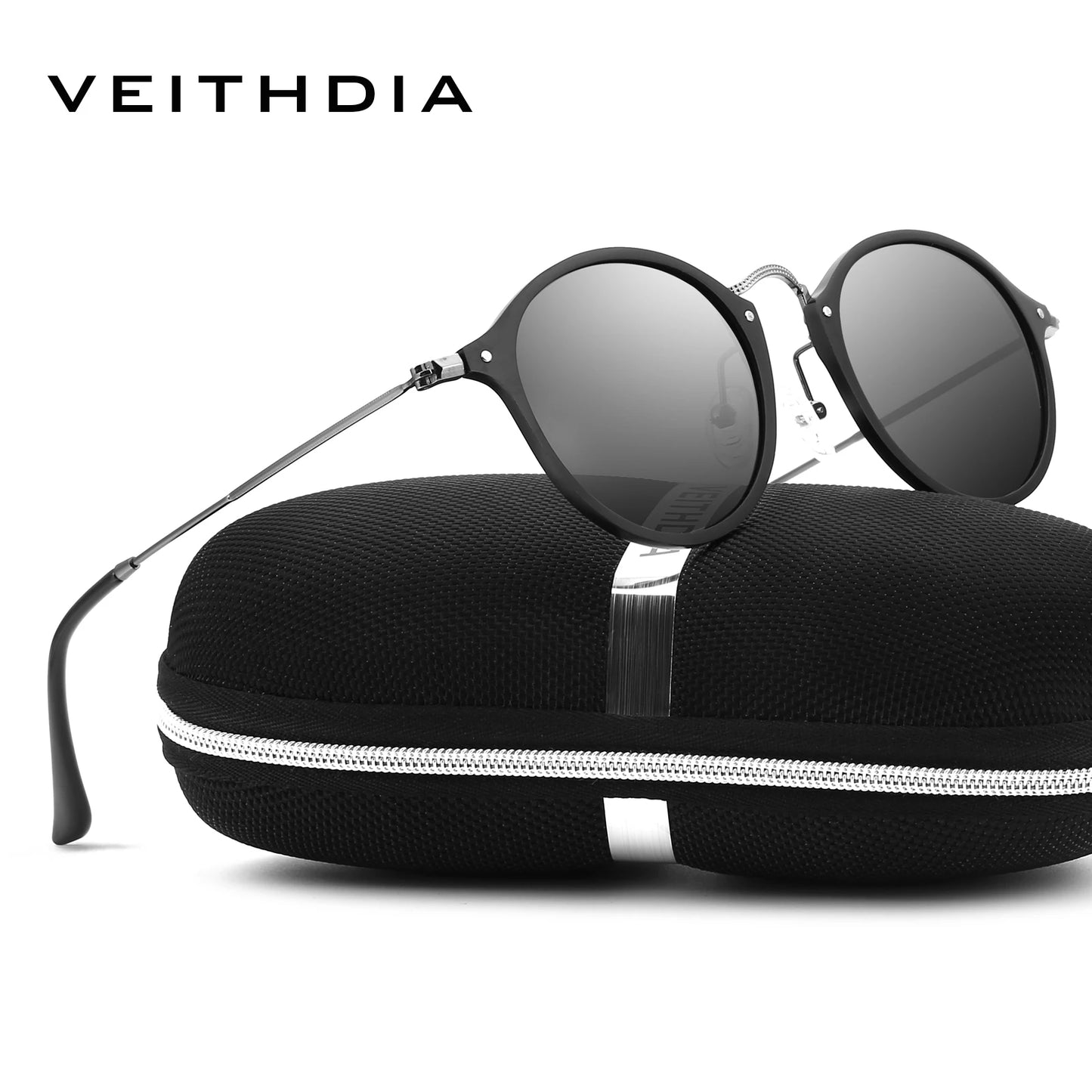 Polarized Men Sunglasses – Round UV400 Polarized Lenses With Mirror Coating - ZOOMNSTORE