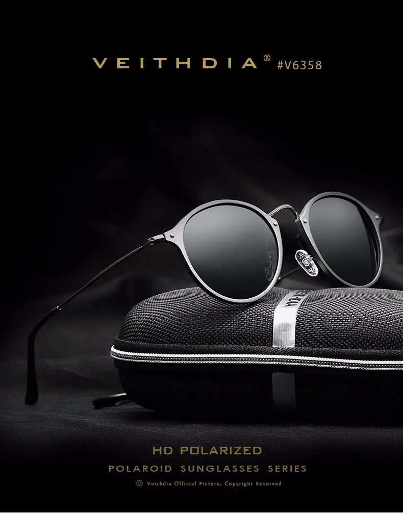 Polarized Men Sunglasses – Round UV400 Polarized Lenses With Mirror Coating - ZOOMNSTORE