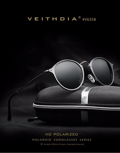 Polarized Men Sunglasses – Round UV400 Polarized Lenses With Mirror Coating - ZOOMNSTORE