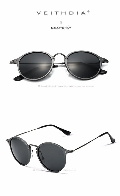 Polarized Men Sunglasses – Round UV400 Polarized Lenses With Mirror Coating - ZOOMNSTORE