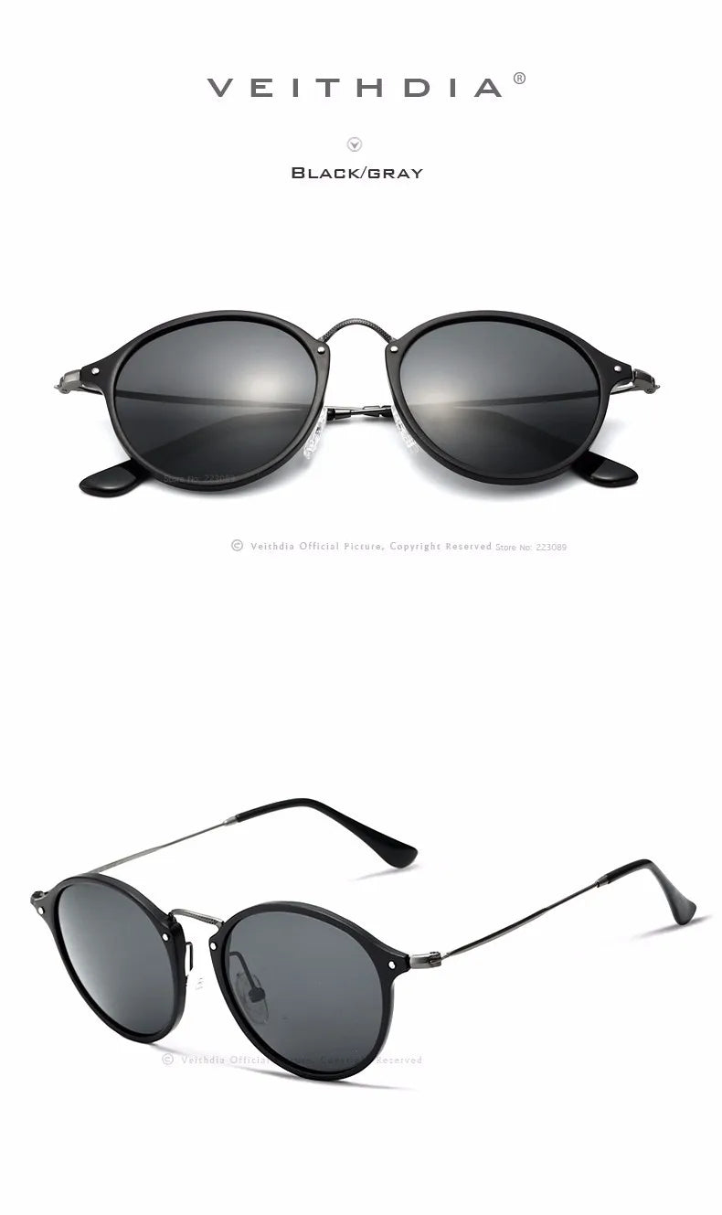 Polarized Men Sunglasses – Round UV400 Polarized Lenses With Mirror Coating - ZOOMNSTORE