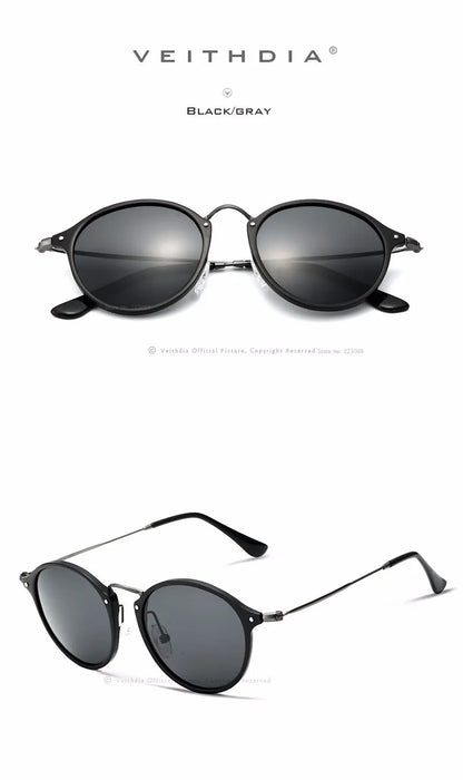 Polarized Men Sunglasses – Round UV400 Polarized Lenses With Mirror Coating - ZOOMNSTORE