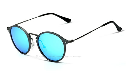 Polarized Men Sunglasses – Round UV400 Polarized Lenses With Mirror Coating - ZOOMNSTORE