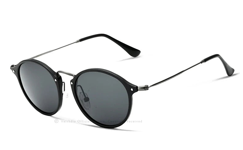 Polarized Men Sunglasses – Round UV400 Polarized Lenses With Mirror Coating - ZOOMNSTORE
