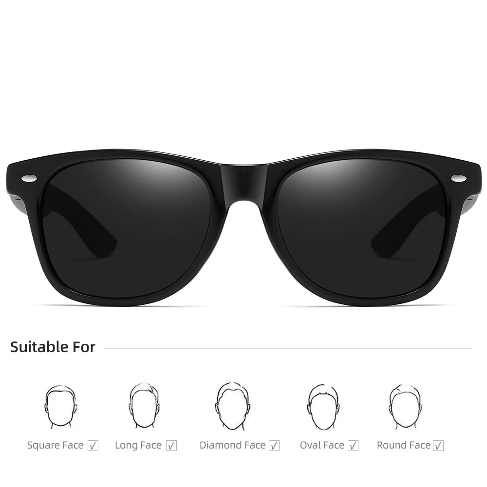 Polarized Men's Sunglasses - Wooden Bamboo Oval Frame UV400 Lenses Outdoor Sports Eyewear - ZOOMNSTORE