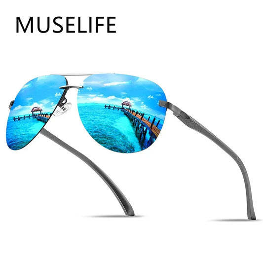 Polarized Metal Frame Sunglasses - Classic Driving Glasses for MenWomen - ZOOMNSTORE
