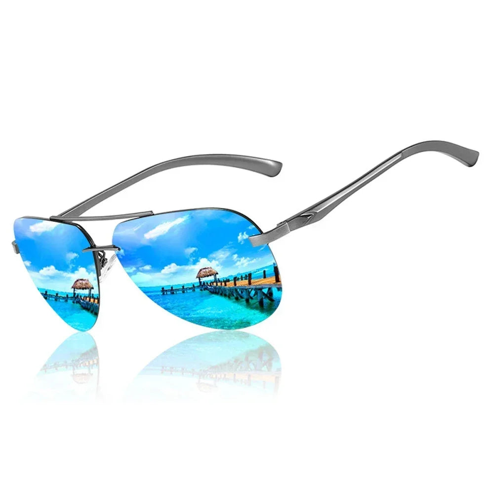 Polarized Metal Frame Sunglasses - Classic Driving Glasses for MenWomen - ZOOMNSTORE
