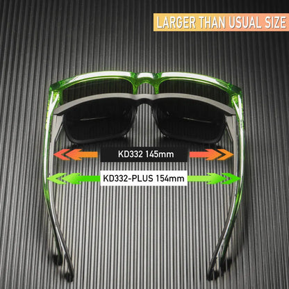 Polarized Photochromic Sunglasses - Men's Square Oversized UV400 Fashion Shades - ZOOMNSTORE