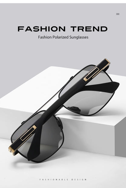 Polarized Photochromic Sunglasses – UV400 Protection Unisex Driving Glasses with Chameleon Lens - ZOOMNSTORE