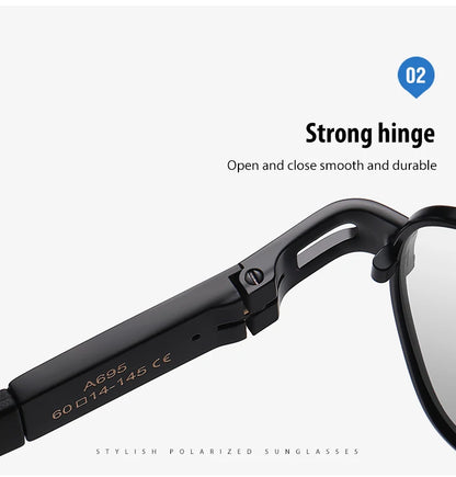 Polarized Photochromic Sunglasses – UV400 Protection Unisex Driving Glasses with Chameleon Lens - ZOOMNSTORE