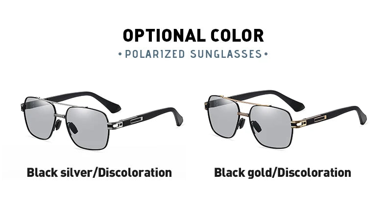 Polarized Photochromic Sunglasses – UV400 Protection Unisex Driving Glasses with Chameleon Lens - ZOOMNSTORE