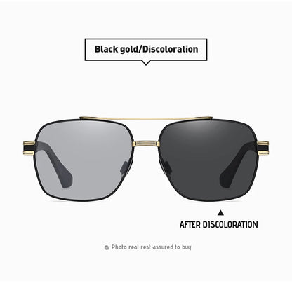 Polarized Photochromic Sunglasses – UV400 Protection Unisex Driving Glasses with Chameleon Lens - ZOOMNSTORE