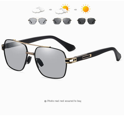Polarized Photochromic Sunglasses – UV400 Protection Unisex Driving Glasses with Chameleon Lens - ZOOMNSTORE