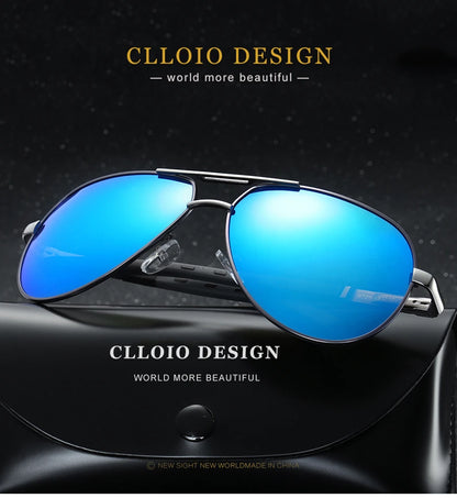 Polarized Pilot Sunglasses - Men's Driving Glasses with Aluminum Frame, UV400 Protection - ZOOMNSTORE