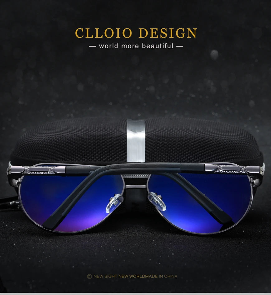 Polarized Pilot Sunglasses - Men's Driving Glasses with Aluminum Frame, UV400 Protection - ZOOMNSTORE