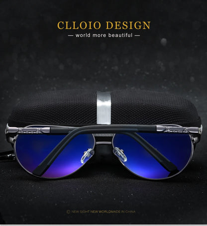 Polarized Pilot Sunglasses - Men's Driving Glasses with Aluminum Frame, UV400 Protection - ZOOMNSTORE