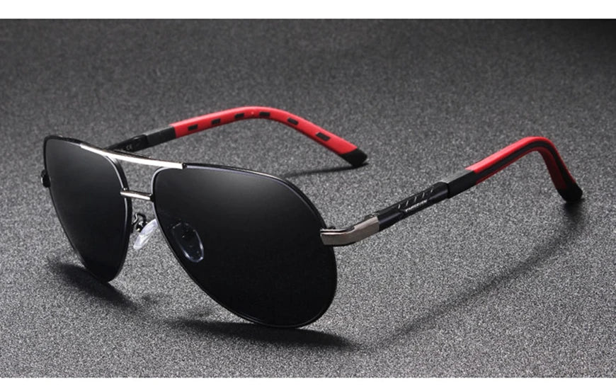 Polarized Pilot Sunglasses - Men's Driving Glasses with Aluminum Frame, UV400 Protection - ZOOMNSTORE