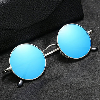 Polarized Round Sunglasses - Retro Metal Frame UV400 Protection Glasses for Driving & Fishing - ZOOMNSTORE