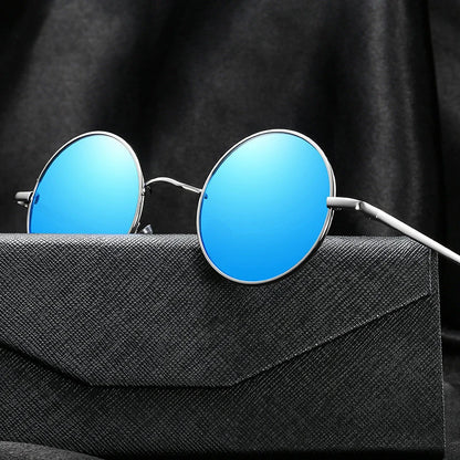 Polarized Round Sunglasses - Retro Metal Frame UV400 Protection Glasses for Driving & Fishing - ZOOMNSTORE