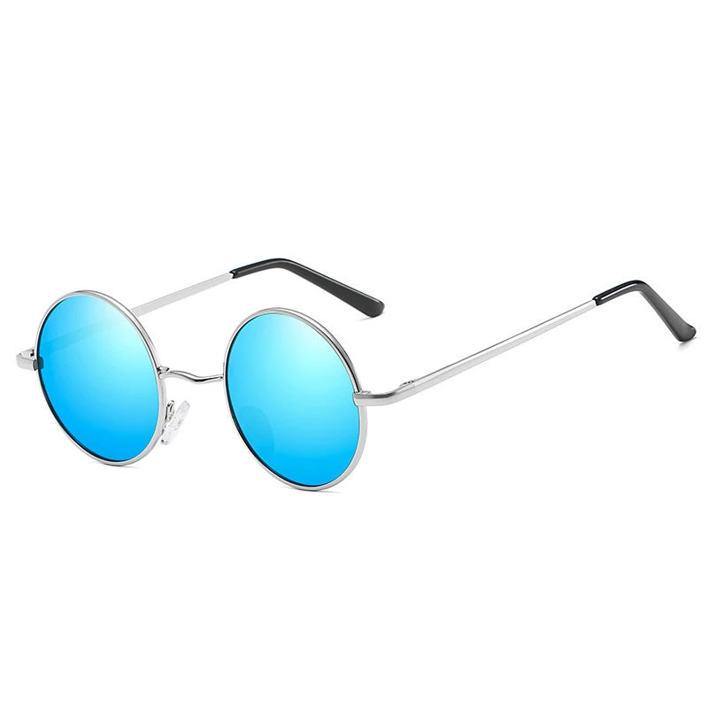 Polarized Round Sunglasses - Retro Metal Frame UV400 Protection Glasses for Driving & Fishing - ZOOMNSTORE