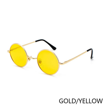 Polarized Round Sunglasses - Retro Metal Frame UV400 Protection Glasses for Driving & Fishing - ZOOMNSTORE