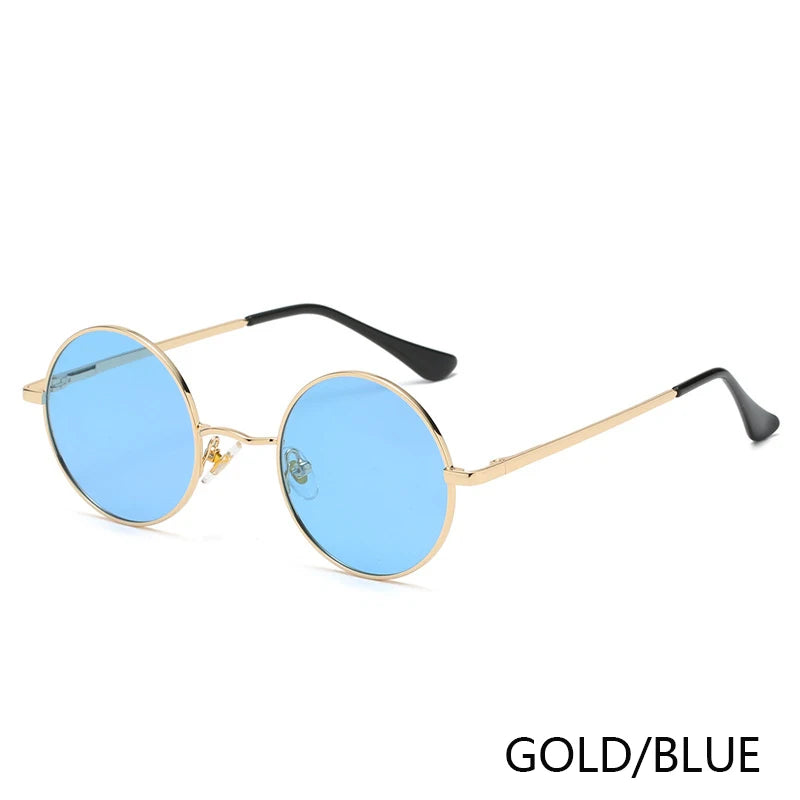 Polarized Round Sunglasses - Retro Metal Frame UV400 Protection Glasses for Driving & Fishing - ZOOMNSTORE