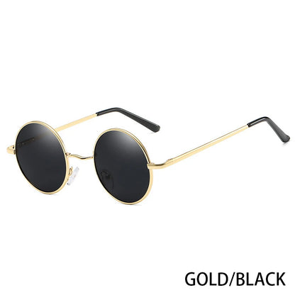 Polarized Round Sunglasses - Retro Metal Frame UV400 Protection Glasses for Driving & Fishing - ZOOMNSTORE