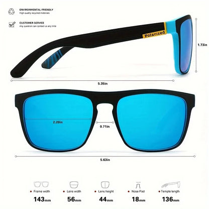 Polarized Square Sunglasses - 3PCS Fashion Glasses for Men  Women Outdoor Sports  Travel - ZOOMNSTORE
