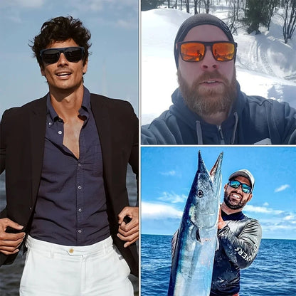 Polarized Square Sunglasses - 3PCS Fashion Glasses for Men  Women Outdoor Sports  Travel - ZOOMNSTORE