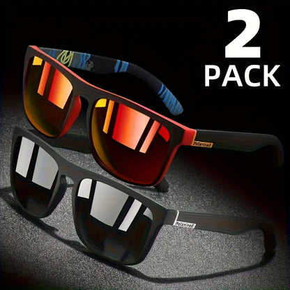 Polarized Sunglasses - 2pcs Anti-Glare Sun Shades for Summer Activities - ZOOMNSTORE