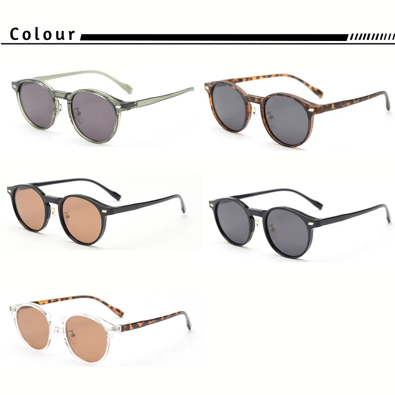 Polarized Sunglasses Men - HBK Oval TR90 Frame Fashion Sun Glasses UV400 Protection - ZOOMNSTORE