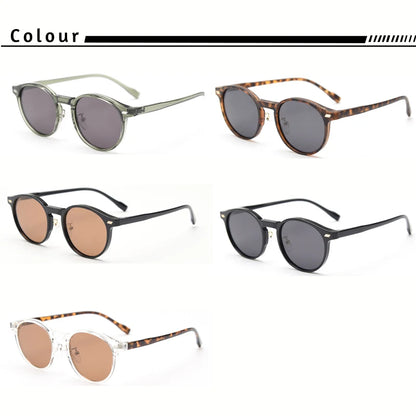 Polarized Sunglasses Men - HBK Oval TR90 Frame Fashion Sun Glasses UV400 Protection - ZOOMNSTORE